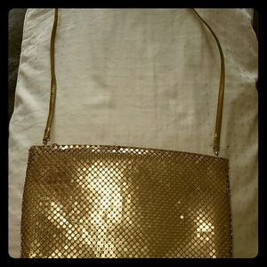 Whiting and davis gold sequin clutch